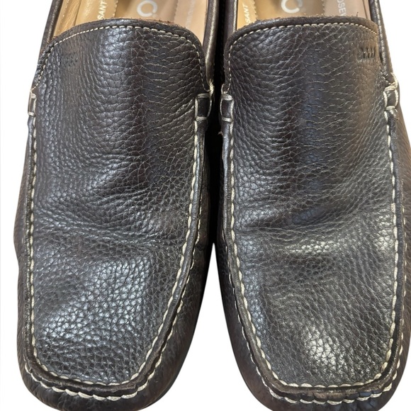 Ecco Driving Moccasins Men's 43 Brown Leather Arch Support Slip On Loafer US 9 - Picture 4 of 8
